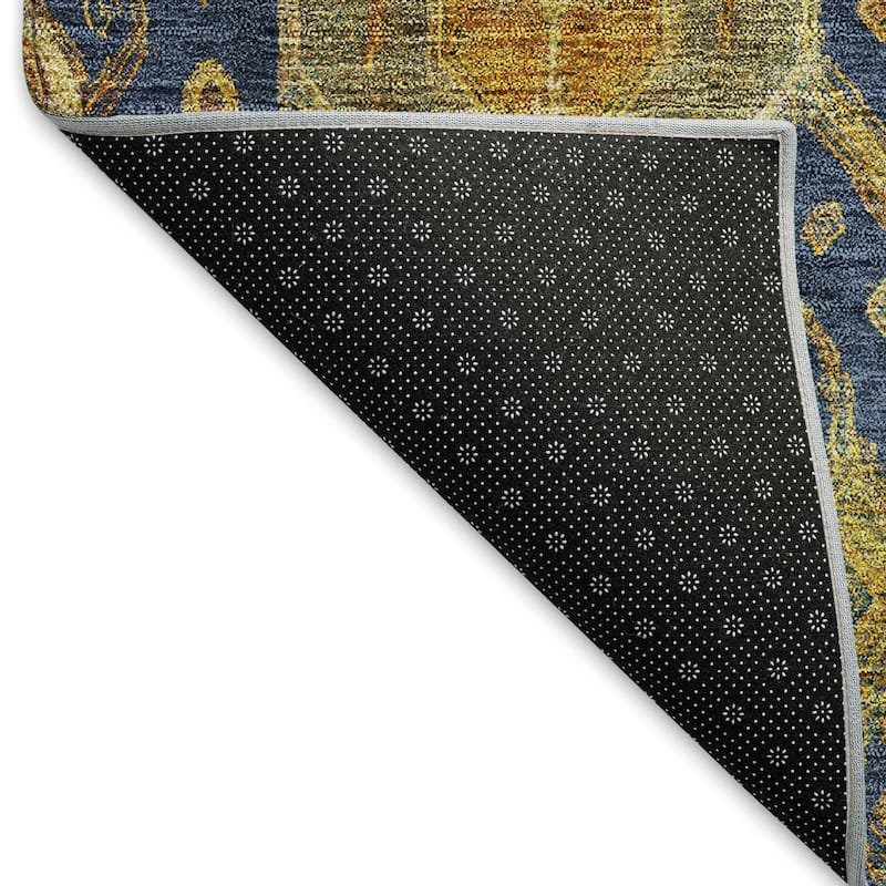 Machine Washable Indoor/ Outdoor Traditional Venetian Chantille Rug