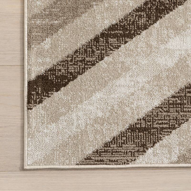 Nuloom Akari SpinClean Transitional Diamond Machine Washable Area Rug
