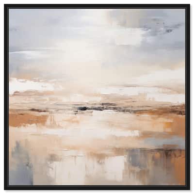 Tonal Strata Canvas by Art Remedy