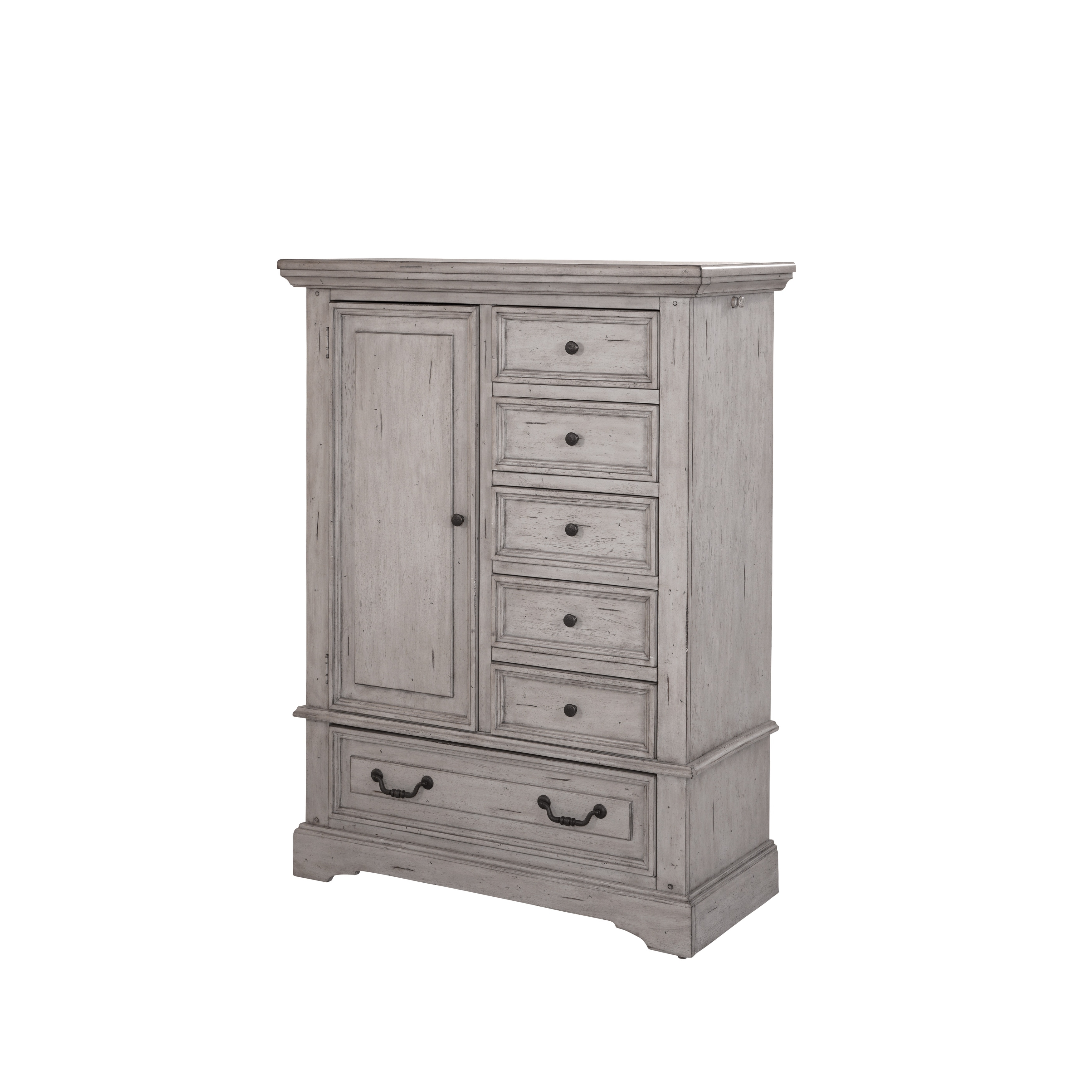 Lakewood Antique Finish Gentleman's Drawer Chest