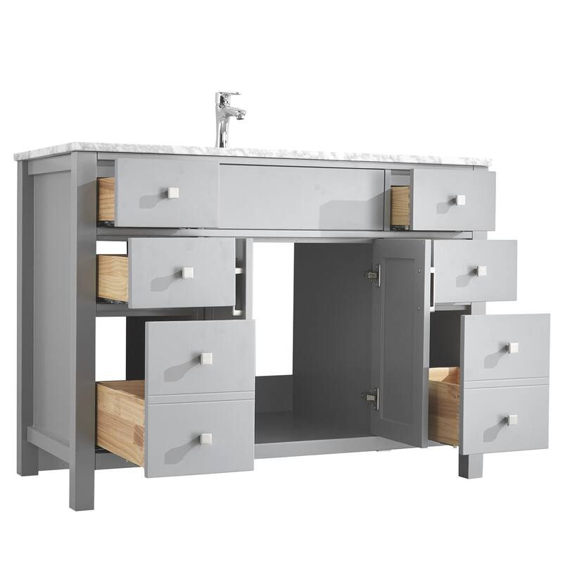 Amaya Marble Countertop 48-inch Single-sink Bathroom Vanity Set
