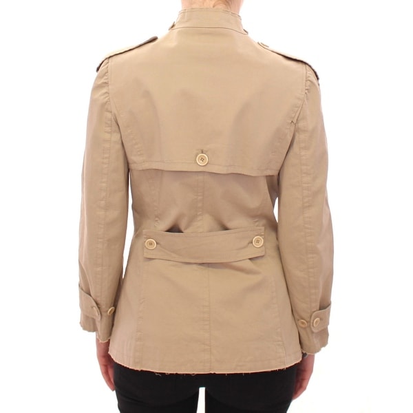 short trench jacket women's