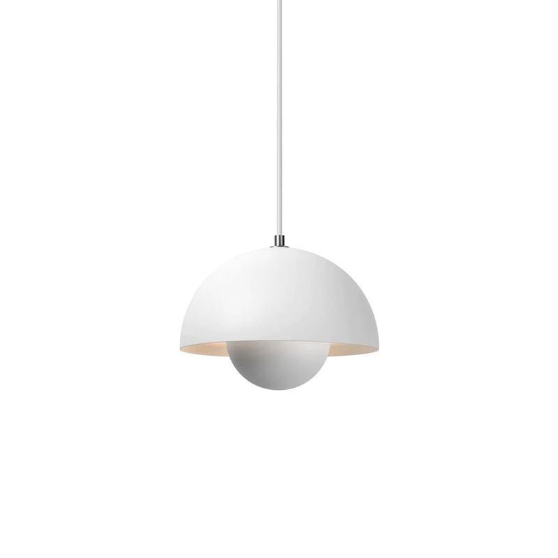 1-Light Danish Scandinavian Dome Pendant Light