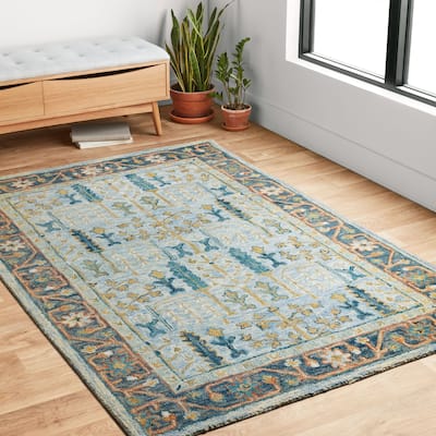 Alexander Home Madeline Wool Hand-hooked Terrace Traditional Rug