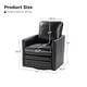 preview thumbnail 17 of 55, Terrance Transitional Swivel Faux Leather Barrel Accent Chair with Metal Base