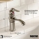 preview thumbnail 13 of 22, Karran Dartford Single Hole Single Handle Basin Bathroom Faucet with Matching Pop-up Drain