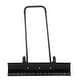36 in. Black Snow Shovel Rolling Snow Pusher with 2 Wheels - 36inch ...