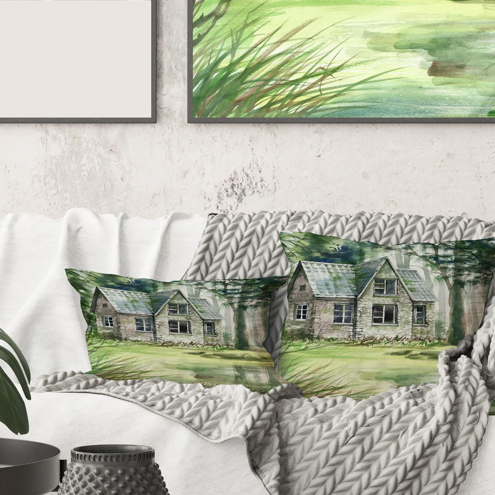 Lake house outlet throw pillows