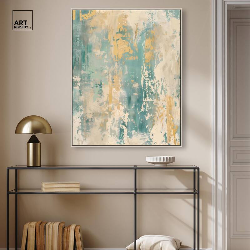 Minted Ivory I Canvas by Art Remedy