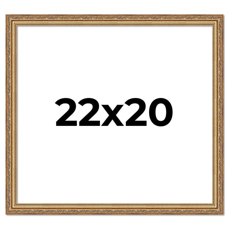 22x20 Frame Red Solid Wood Picture Frame Width 1.75 Inches | Interior Frame Depth 1 13/16 Inches