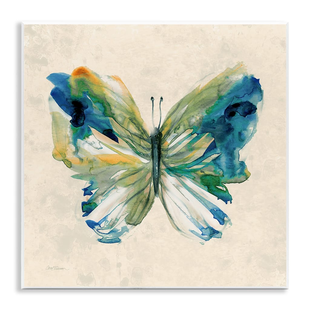 Stupell Vivid Abstract Butterfly Wings Wall Plaque Art Design By Carol Robinson
