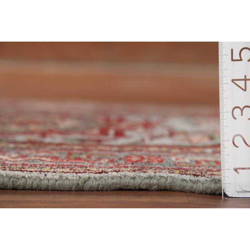 Heriz Serapi Indian Accent Rug Hand-Knotted Wool Carpet - 3'1"x 4'11"