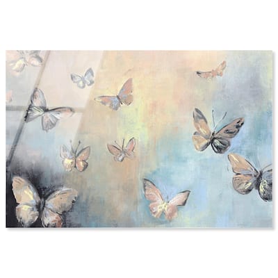 Textured Butterflies I Acrylic by Art Remedy, Ready to Hang