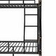 preview thumbnail 26 of 37, Metal Bunk Bed Retro Black Bed Frame with Ladder and Guardrail, Industrial Detachable Bunkbeds Convertible 2 Platform Beds