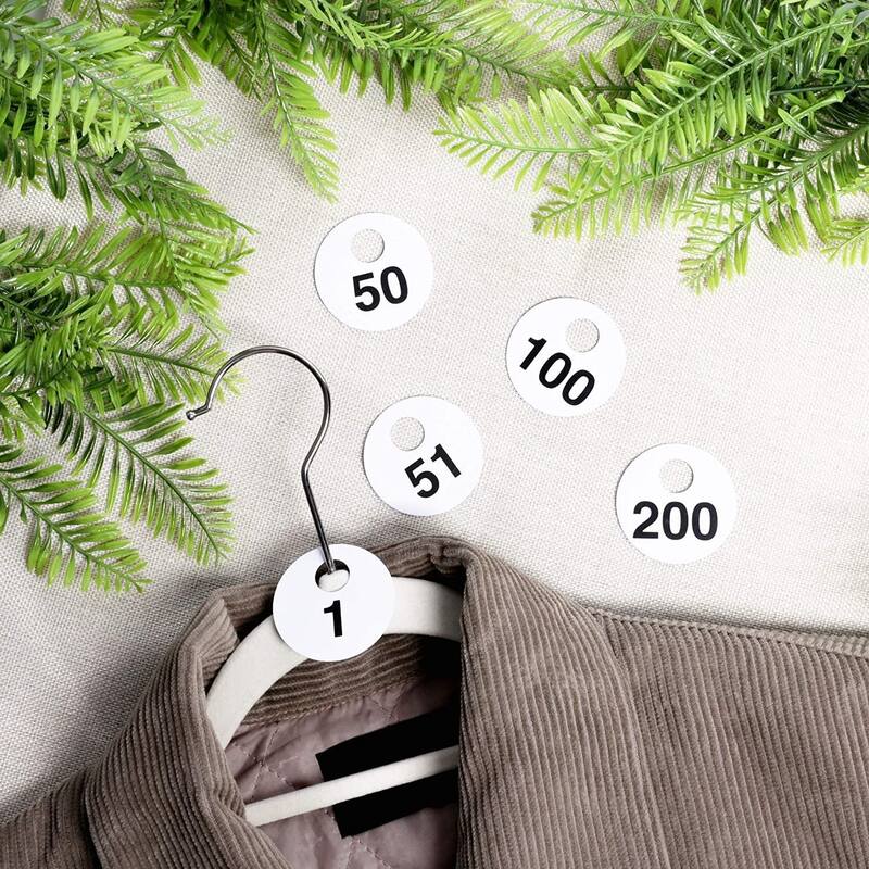 Juvale 2-Set Reusable Plastic Coat Room Check Tag, Double-Sided, Numbered 1-300 per Set