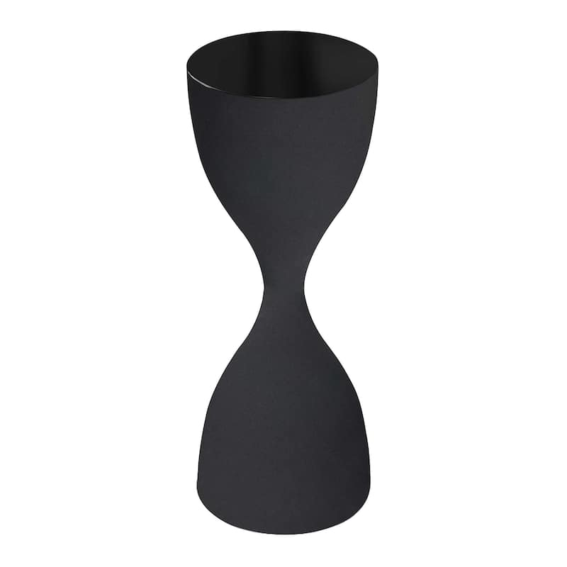 Silver Orchid Iron Black Pedestal Accent Table