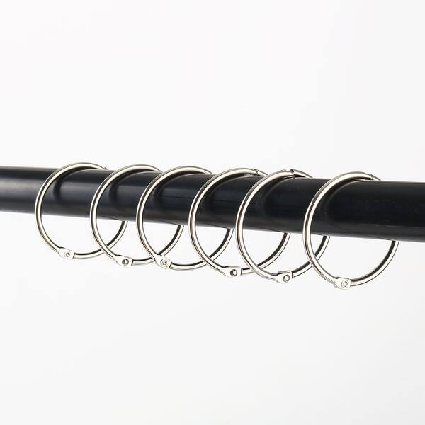 Shop Metal 1 5 Shower Curtain Hook Rolling Hooks Clip Bathroom