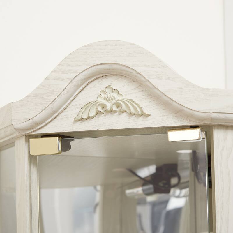 Glass Cabinet Lighted Corner Cabinet Corner Display Curio Cabinet, Glass Display With Light Bar Cabinet, Wine Cabinet