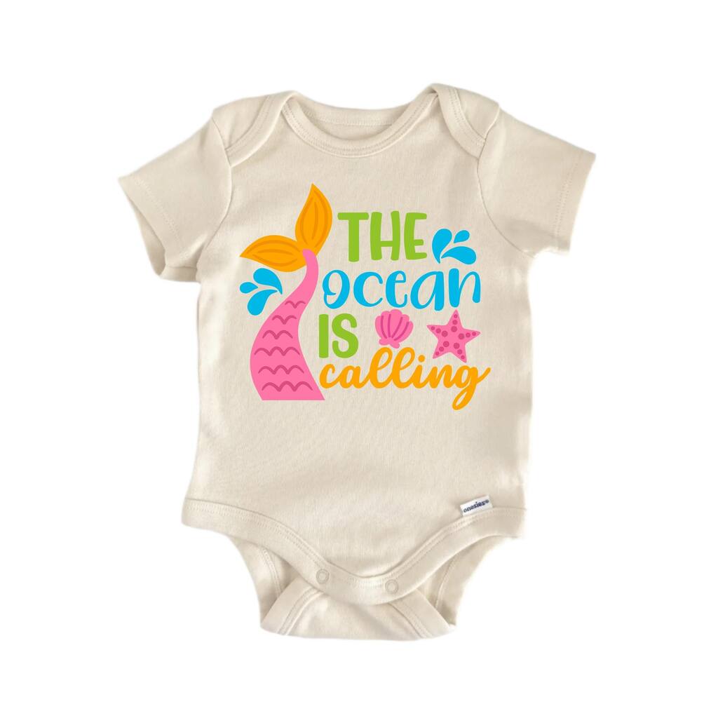 Ocean Calling Beach Summer - Baby Boy Girl Clothes Infant Bodysuit Funny Cute