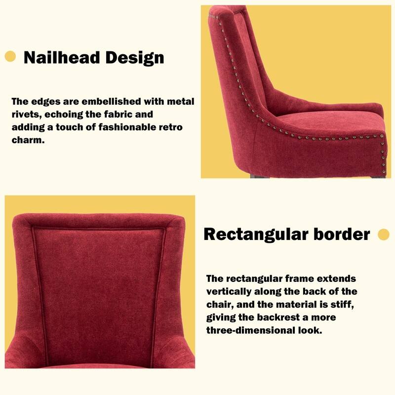 Ultra Side Dining Chair With Bronze Nailhead Set of 4