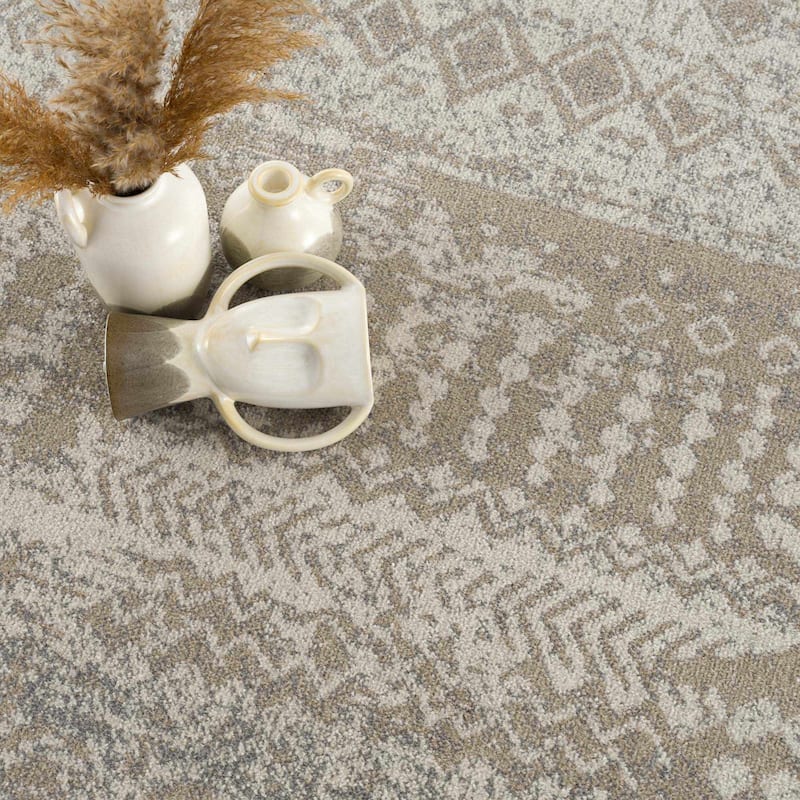 Hauteloom Lyssons Hallway, Kitchen Machine Washable Runner Rug - Black, Gray, Light Gray - 2'7" x 7'3"
