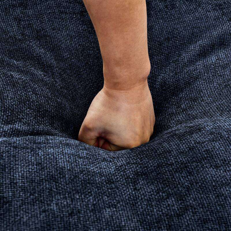 Symmetrical U-shaped Chaise Sectional Sofa with 4 Deep Seat Couch and 2 Ottomans, Double Layer Seat Cushions Chenille Sofa