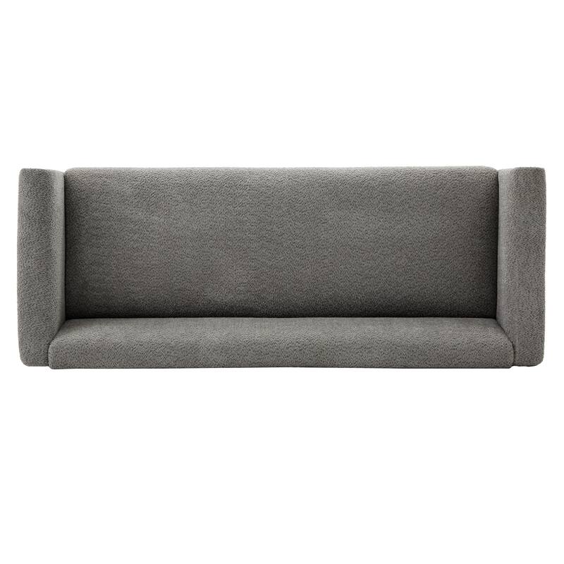 Christopher Knight Home - Soft Upholstered 78.7" 3-Seater Sofa with Rubberwood Legs