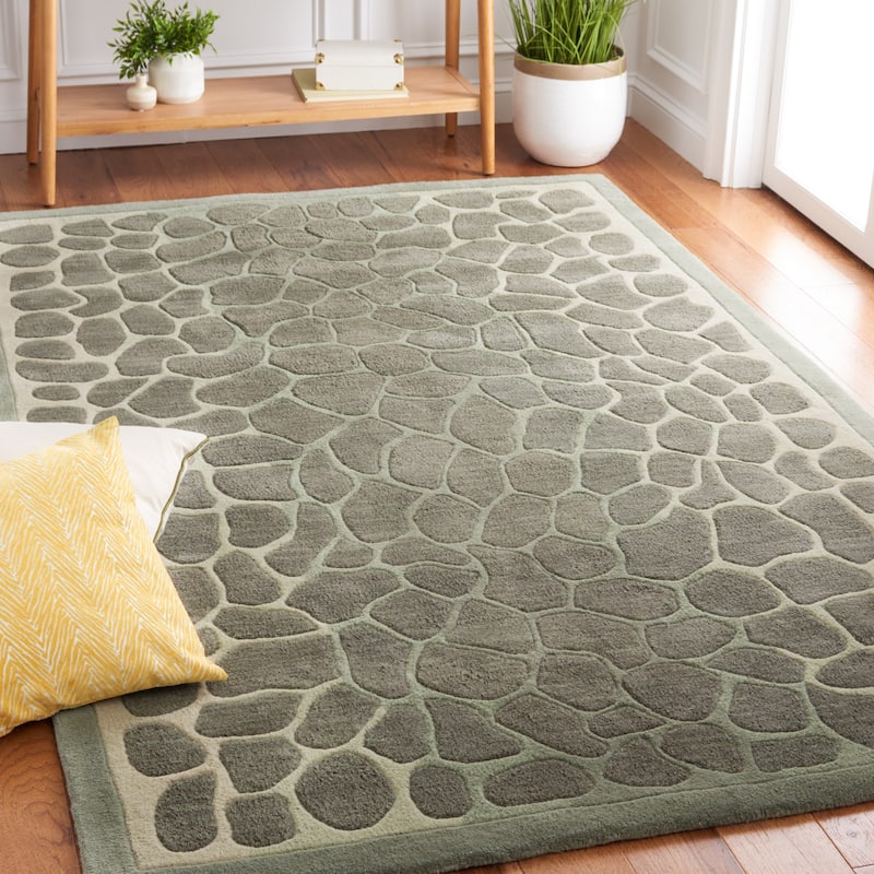 Martha Stewart by SAFAVIEH Arusha Wool/ Viscose Rug - 9'6" x 13'6" - Grassland Green