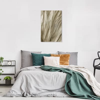 Wynwood Studio Canvas Animals Feather Close Up Gold and Modern & Contemporary Wall Art Canvas Print