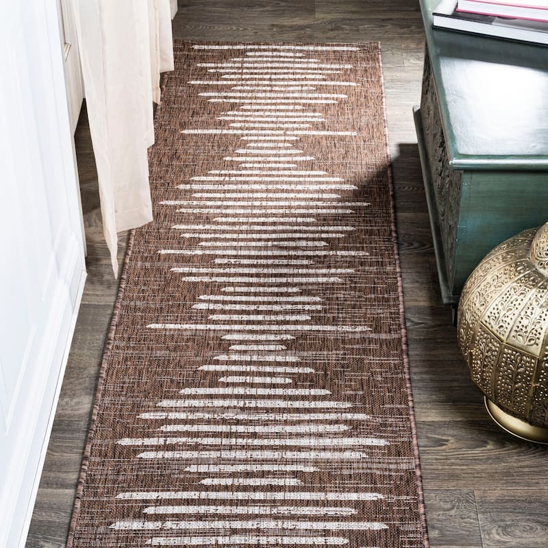 JONATHAN Y Colonia Berber Stripe Geometric Indoor/Outdoor Area Rug