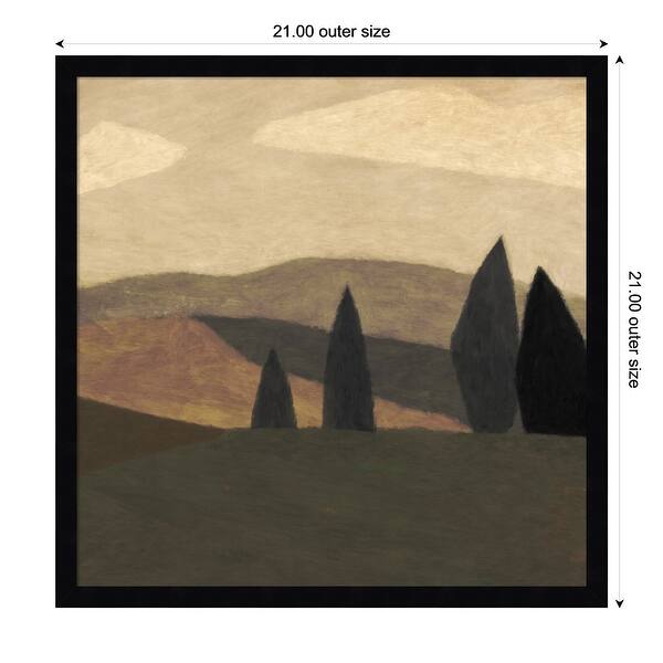 dimension image slide 14 of 18, Paysage 2 by Dan Hobday Wood Framed Wall Art Print