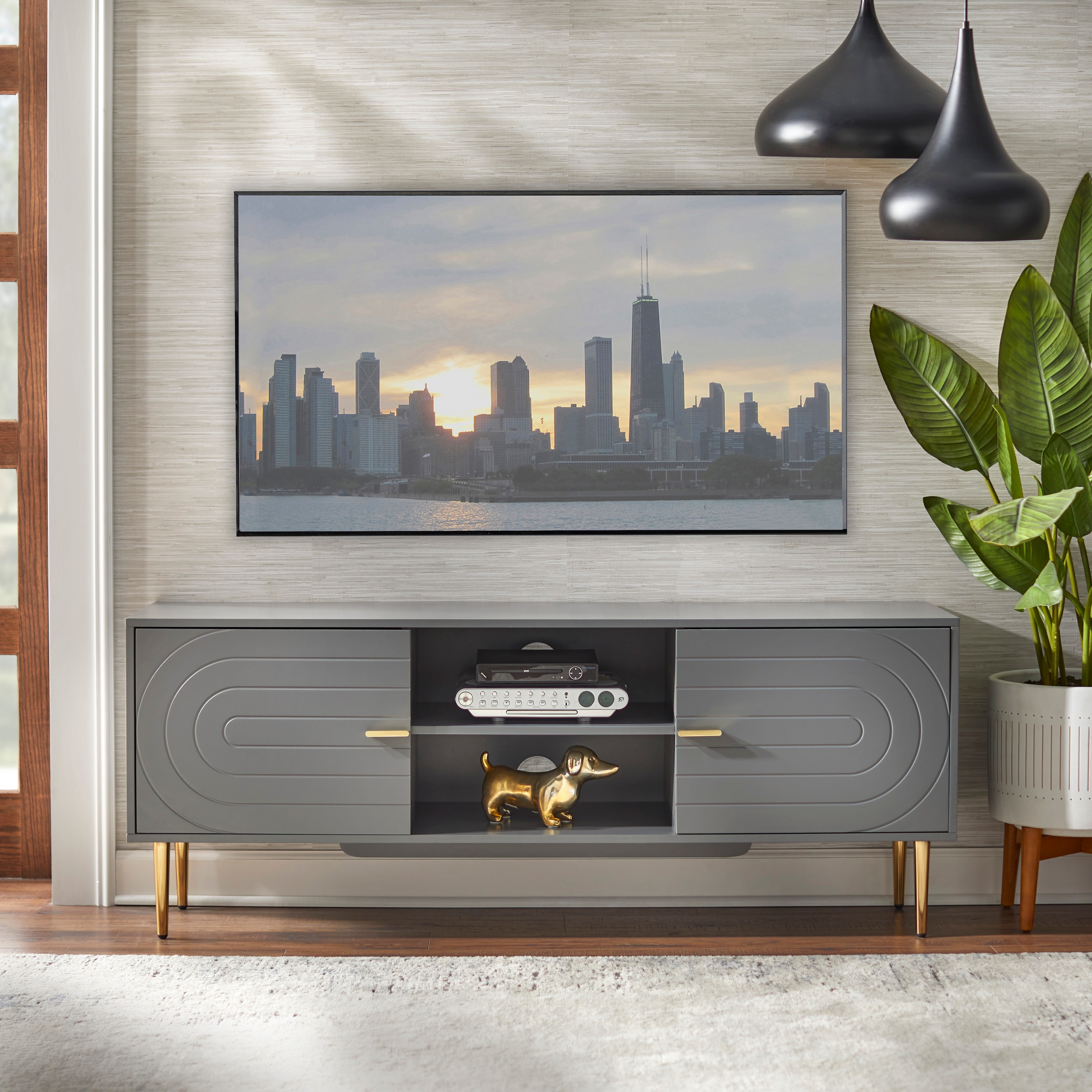 Lifestorey Tabaria Mid-Century TV Console