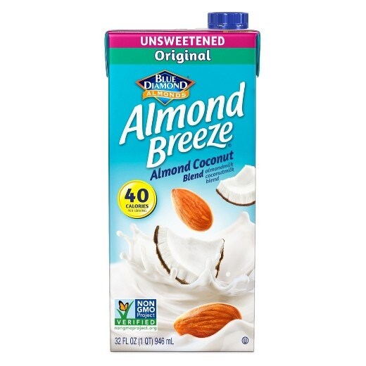 Almond Breeze Almondmilk Coconutmilk Blended - Vanilla Almond Coconut - Case of 12 - 32 fl oz