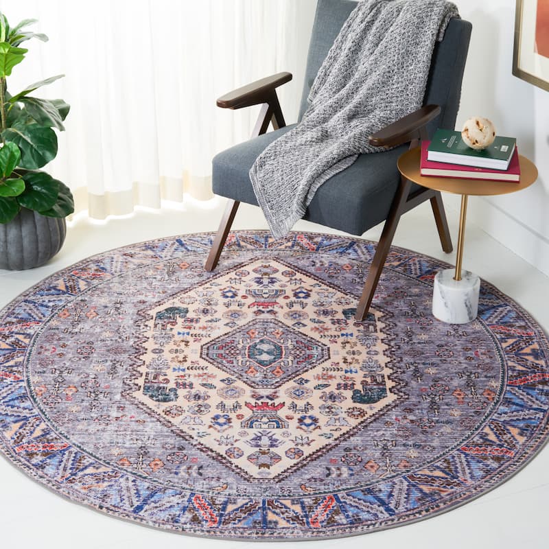 SAFAVIEH Tucson Machine Washable Slip Resistant Eilish Boho Oriental