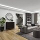 preview thumbnail 14 of 39, Contemporary Dark Brown Geometric Designed Wood Cabinet and Dresser Collection