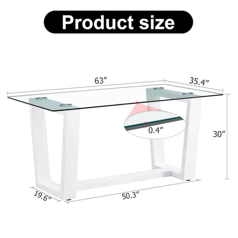 Tempered Glass Dining Table