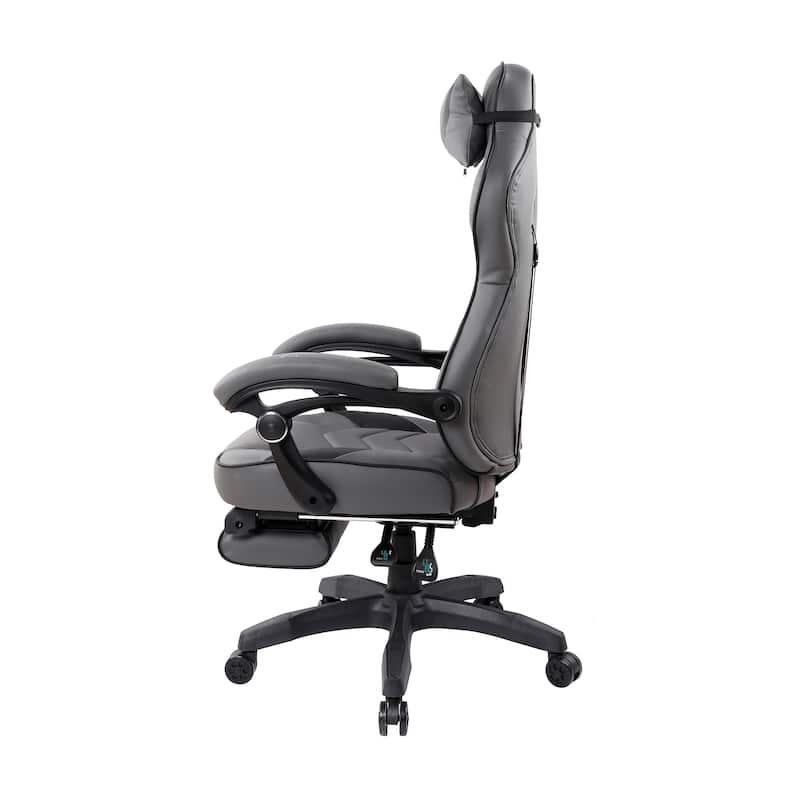 Fully Reclining Gaming Racing Style Executive Chair with Footrest
