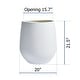 preview thumbnail 16 of 28, DreamPatio La Mirada 1-piece Fiberstone Tapered Planter for Indoor/Outdoor 20x20x21.5 - White