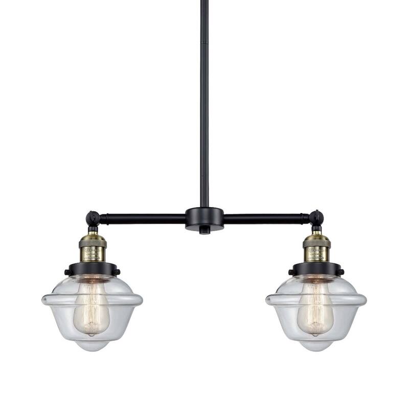 Innovations Lighting Small Oxford 2 Light 24" Wide Linear Chandelier