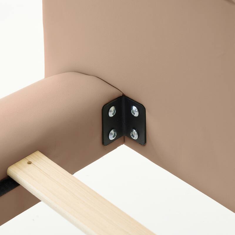 Upholstered Floating Bed Frame with LED Lights, Platform Bed