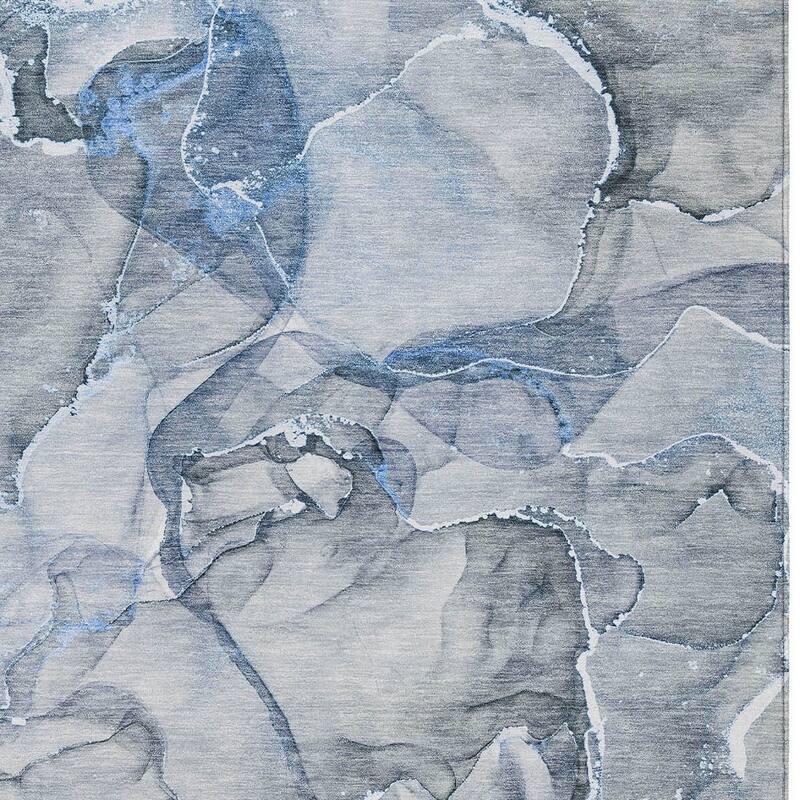 Alto Modern Art-Inspired Weather Resistant Blended Style Outdoor Rug