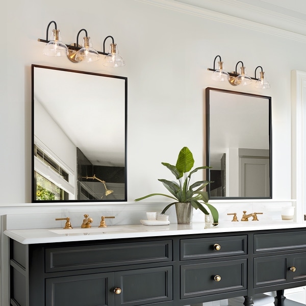 Black bathroom 2 light fixtures cheap