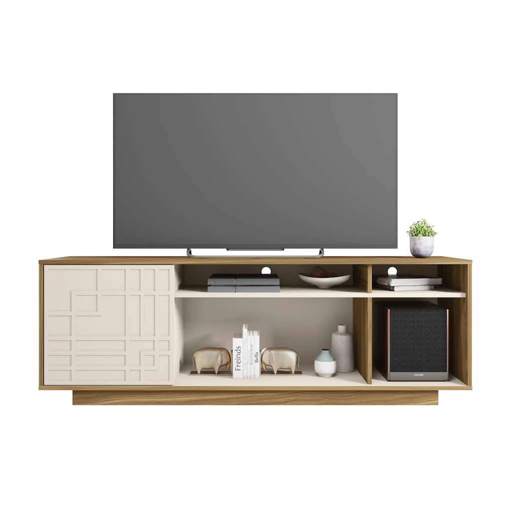 Oak Contemporary TV Stand for TVs Up to 70 Inches