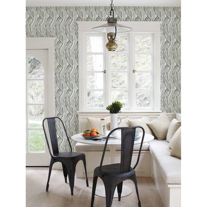 NuWallpaper Charcoal Meraki Peel & Stick Wallpaper