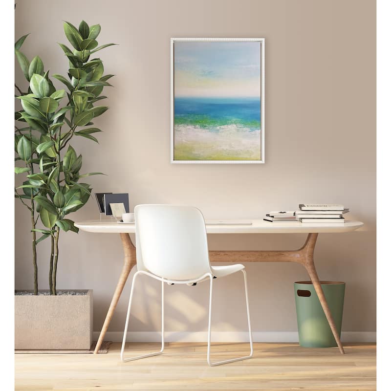 Kate and Laurel Sylvie Beaded Blank Framed Canvas