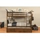 preview thumbnail 14 of 20, Somette Claire Twin Bunk Bed with Storage, Trundle and Tray Options in Rustic Walnut (Mattresses Not Included)
