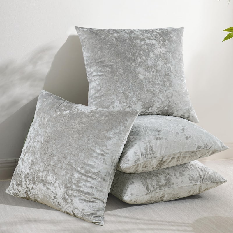Rancho Crushed Velvet Throw Pillow Cover Set, NO INSERT