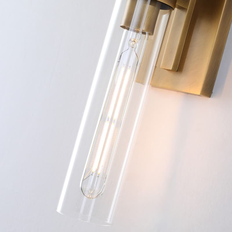 KAYLA Modern Glass Wall Sconces, Indoor Wall Lighting Wall Light Fixtures, Vanity Light with Glass Shade(2-Sets)