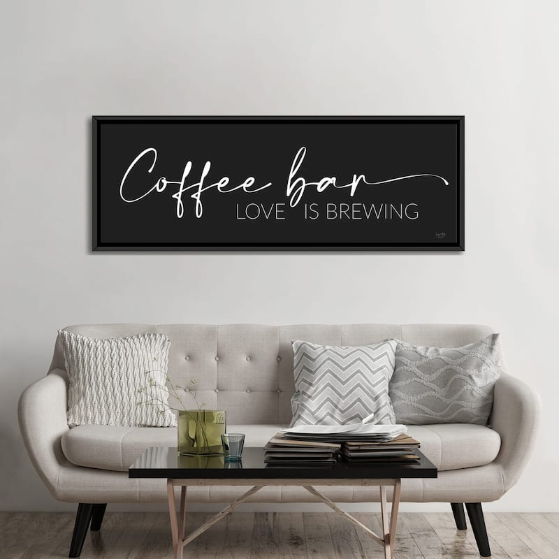 iCanvas "Coffee Bar" by Lux Me Designs Framed