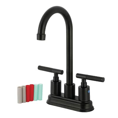 Kingston Brass Kaiser Two-Handle 2-Hole Deck Mount Bar Faucet